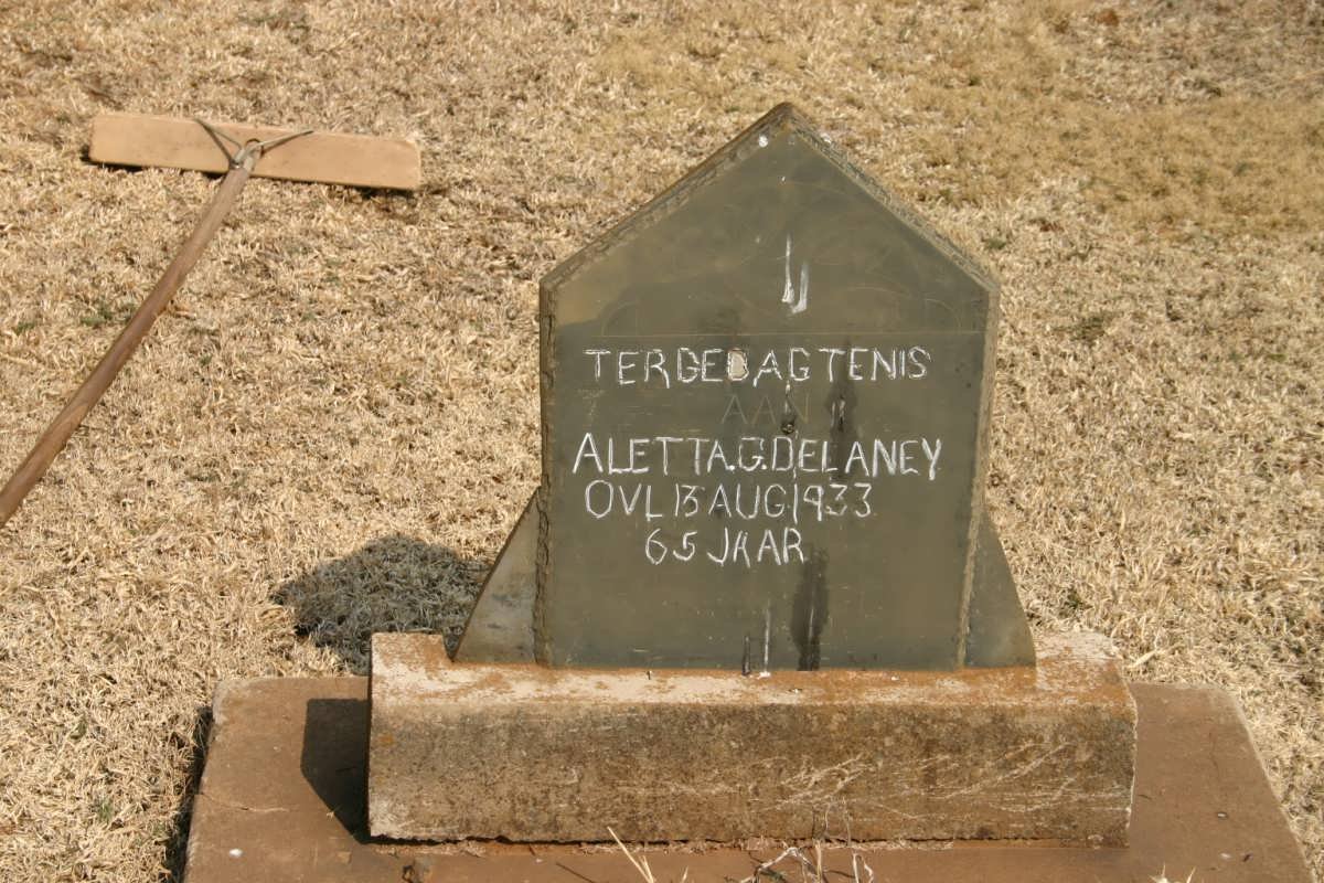DELANEY Aletta G. -1933