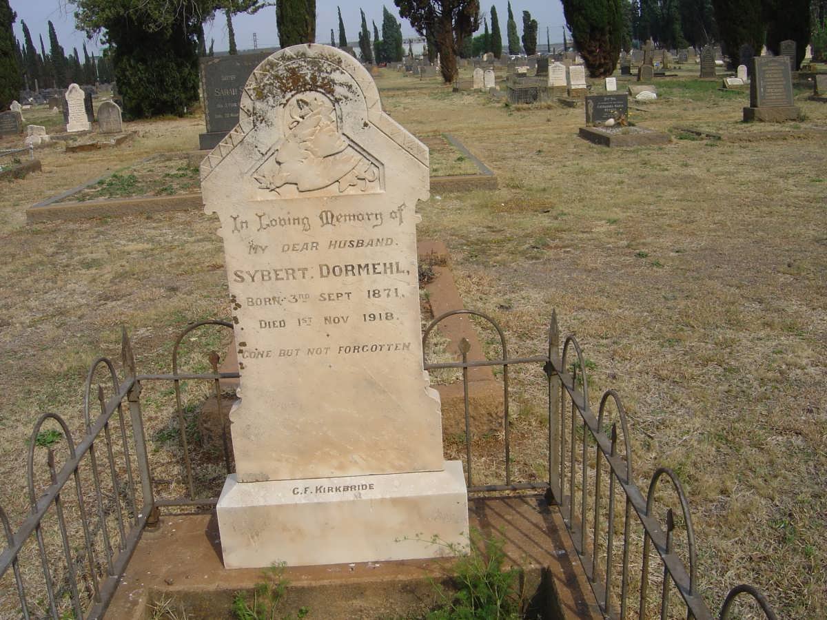 DORMEHL Sybert 1871-1918