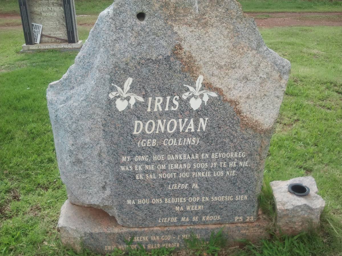 DONOVAN Iris nee COLLINS