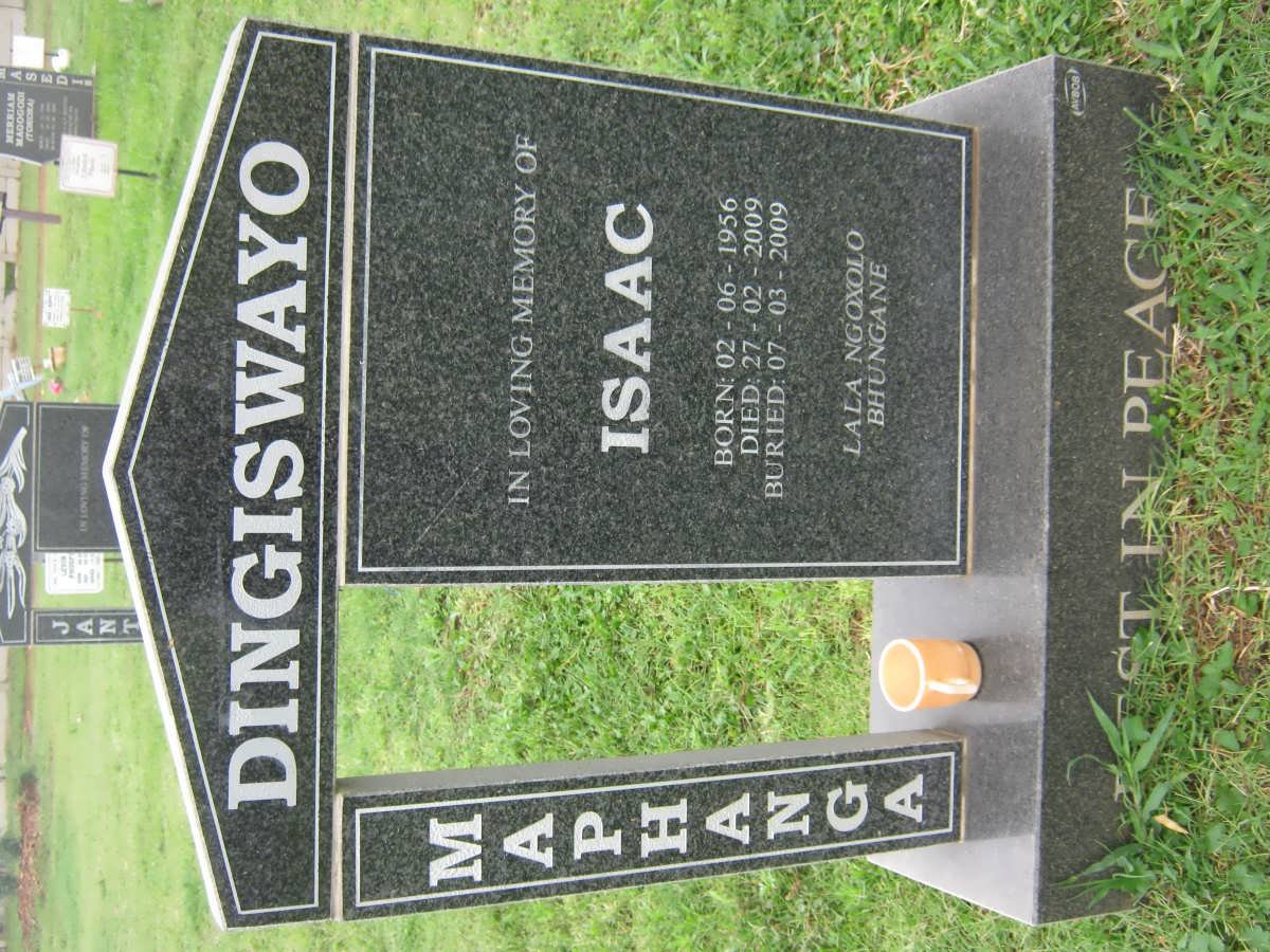 DINGISWAYO Maphanga Isaac 1956-2009