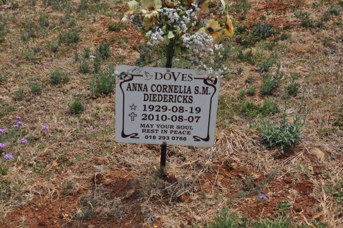 DIEDERICKS Anna Cornelia S.M. 1929-2010
