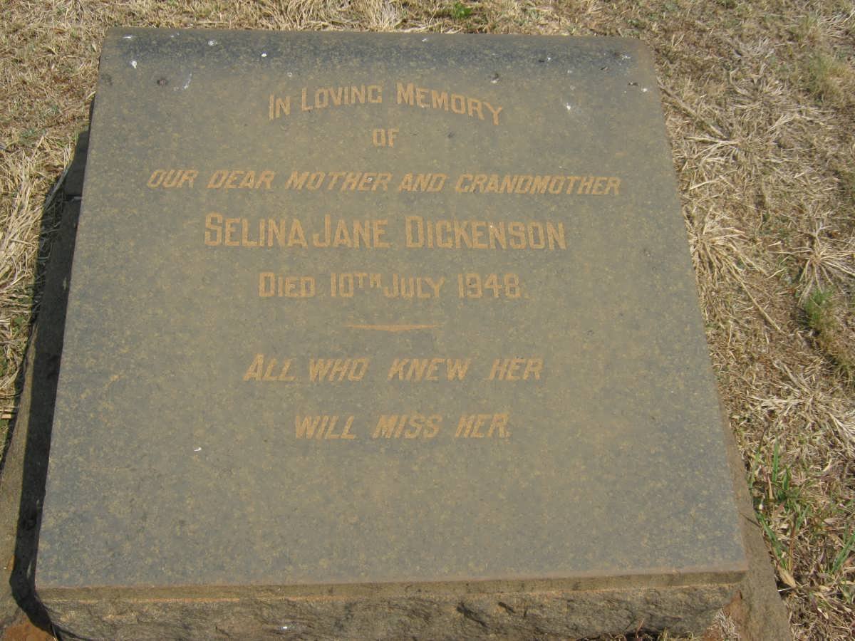 DICKENSON Selina Jane -1948