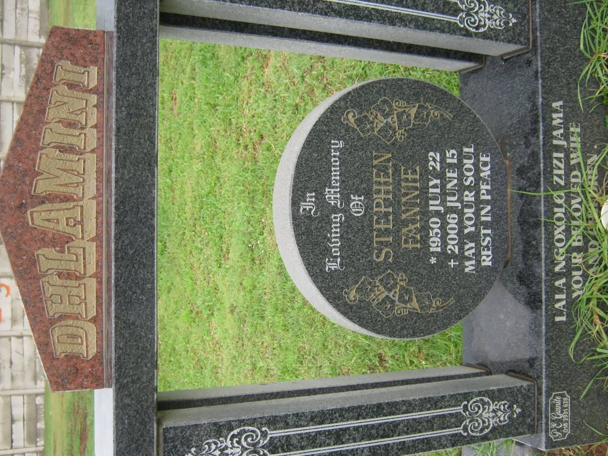 DHLAMINI Stephen Fannie 1950-2006