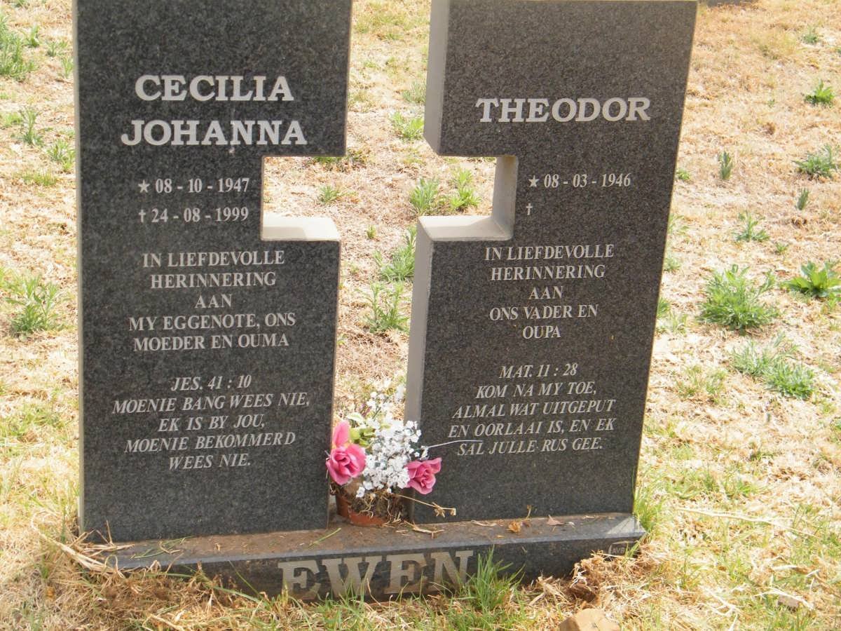 EWEN Theodor 1946- &amp; Cecilia Johanna 1947-1999