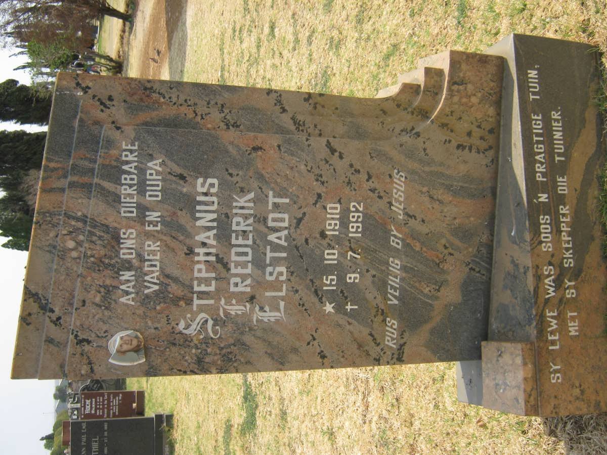 ELSTADT Stephanus Frederik 1910-1992