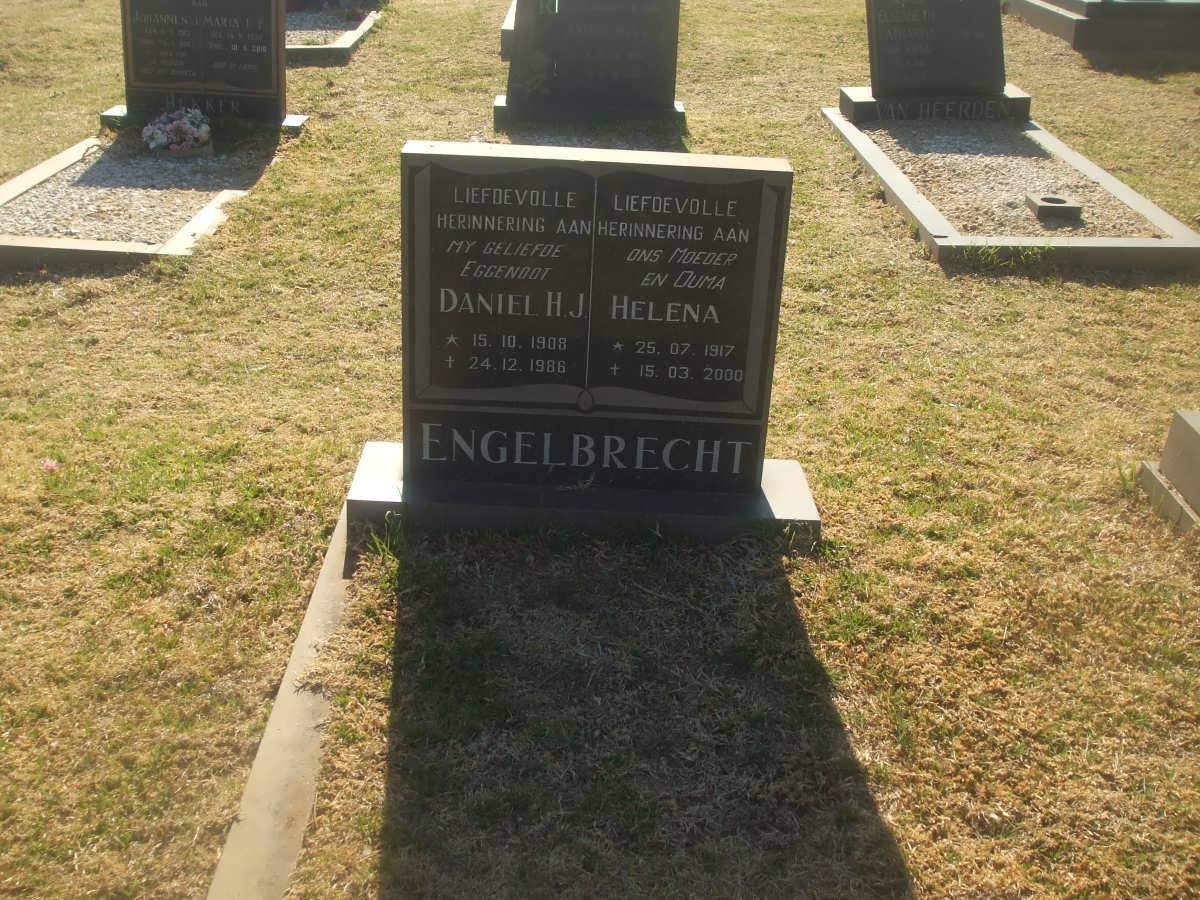 ENGELBRECHT Daniel H.J. 1908-1986 &amp; Helena 1917-2000