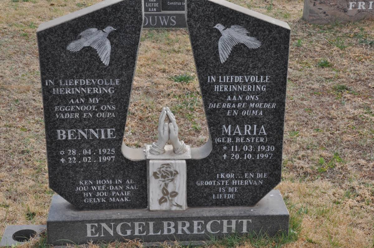 ENGELBRECHT Bennie 1925-1997 &amp; Maria BESTER 1930-1997