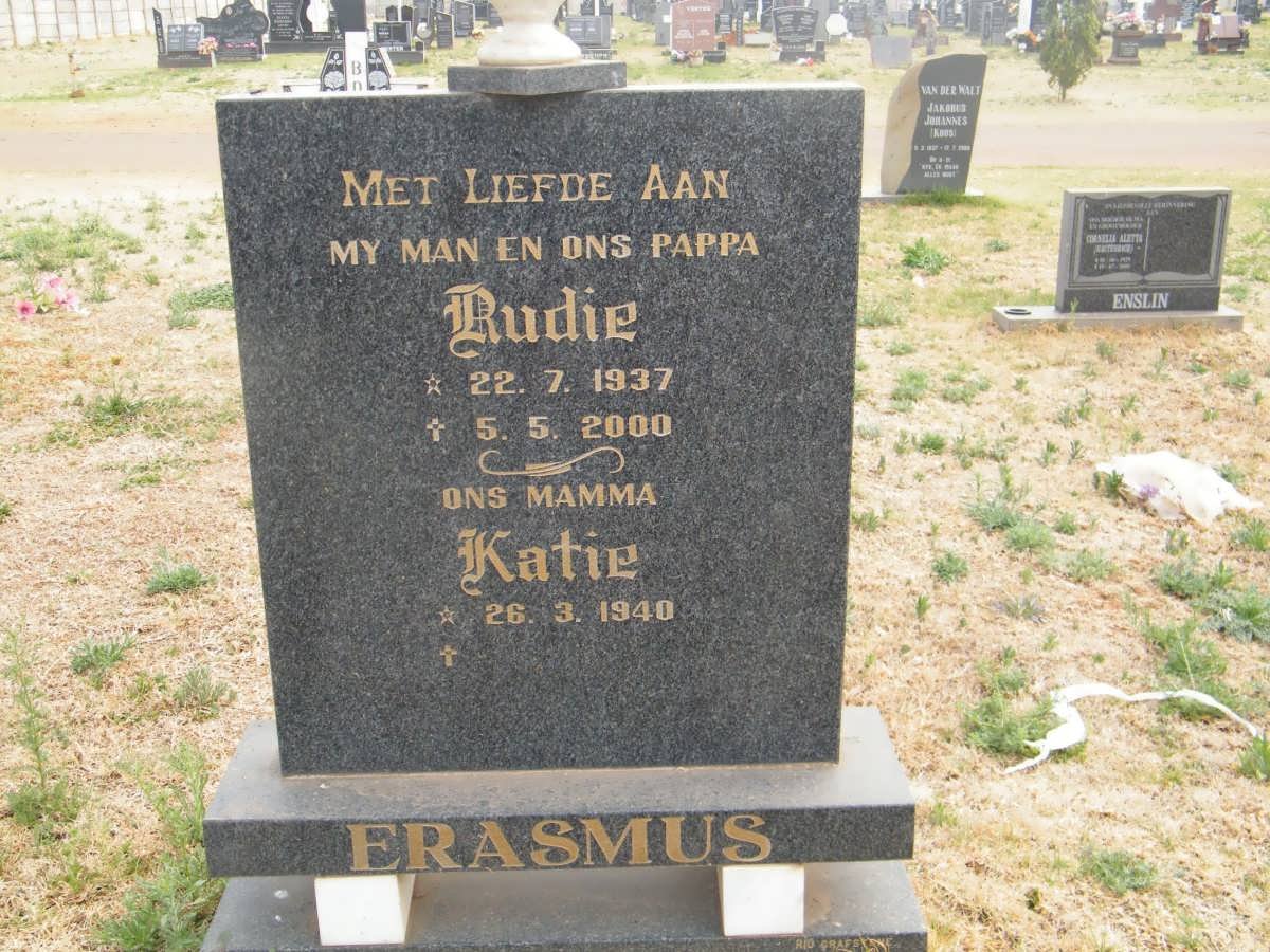 ERASMUS Rudie 1937-2000 &amp; Katie 1940-