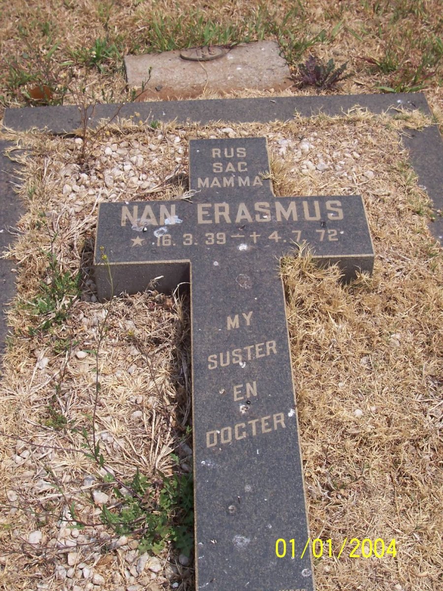 ERASMUS Nan 1939-1972