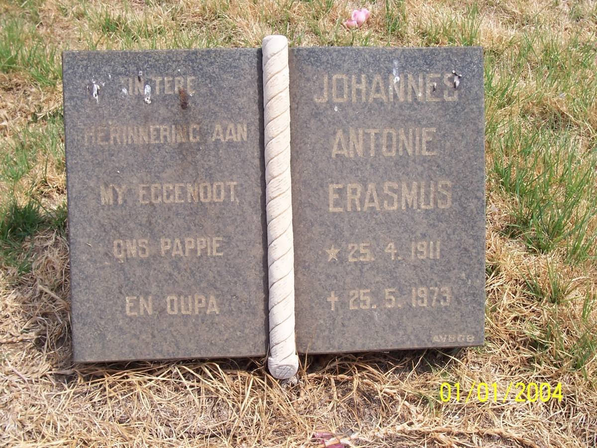 ERASMUS Johannes Antonie 1911-1973