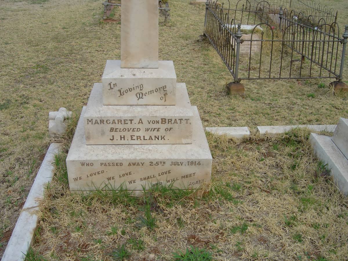 ERLANK Margaret A. nee VON BRATT -1914