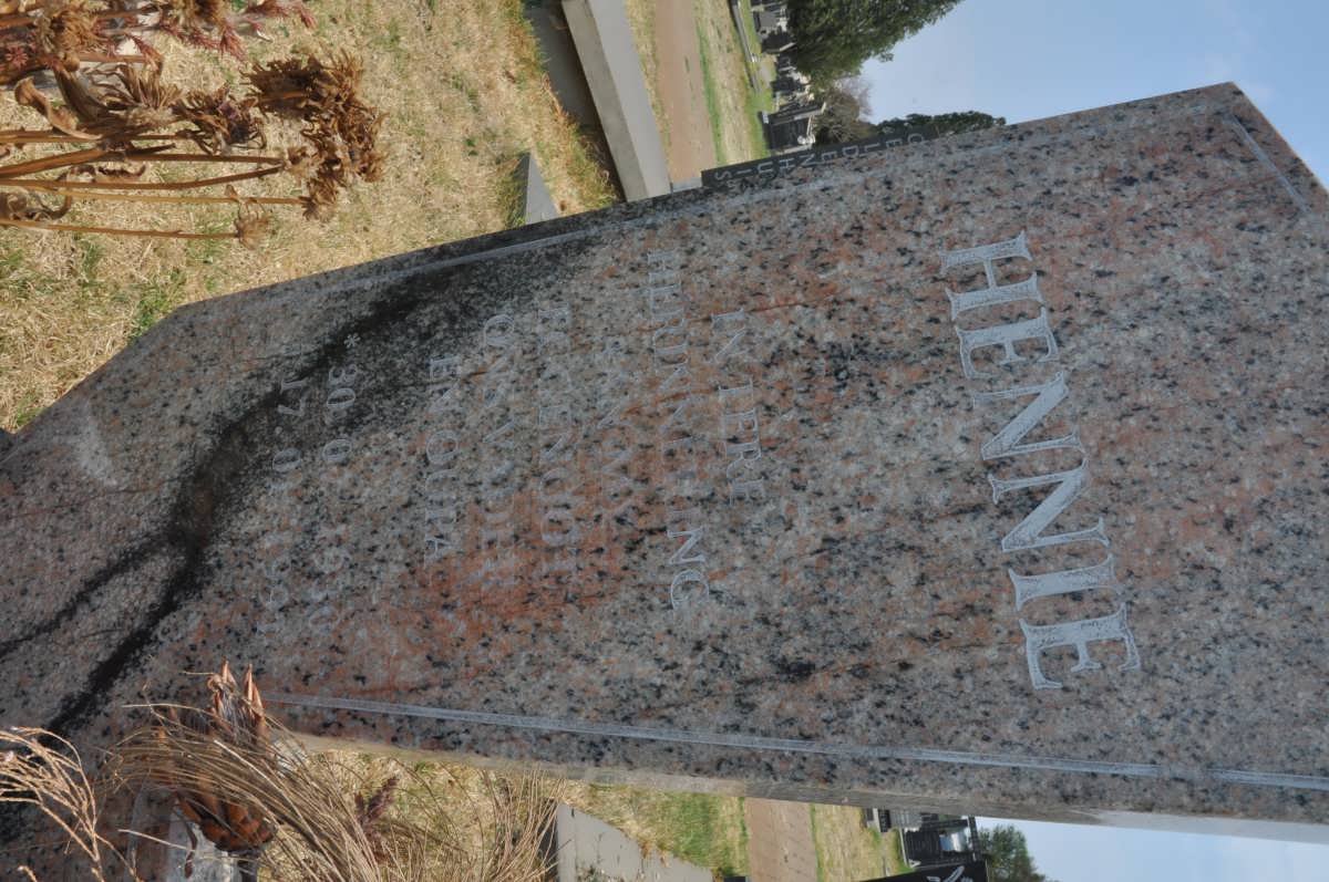 ERASMUS Hennie 1930-1991