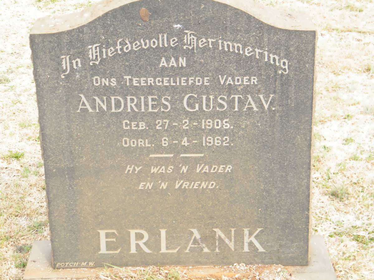 ERLANK Andries Gustav 1905-1962