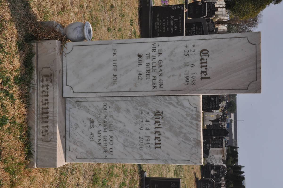 ERASMUS Carel 1938-1995 &amp; Heleen 1942-2000