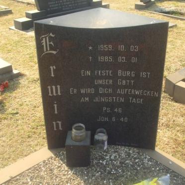 ERWIN ? 1959-1985