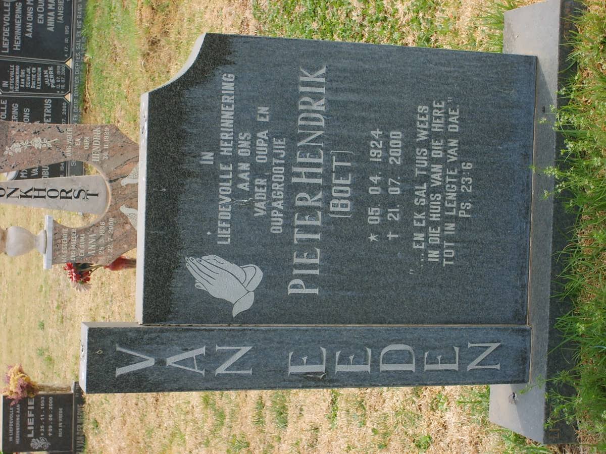 EEDEN Pieter Hendrik, van 1924-2000 