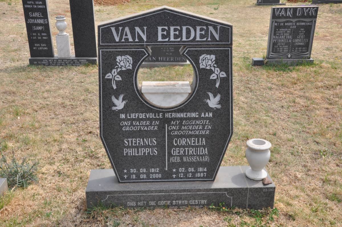 EEDEN Stefanus Philippus, van 1912-2000 &amp; Cornelia Gertruida WASSENAAR 1914-1997