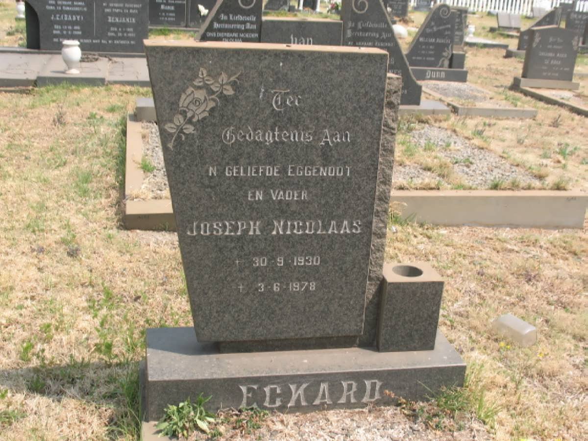 ECKARD Joseph Nicolaas 1930-1978