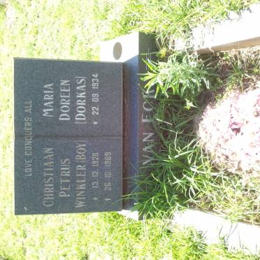 ECK Christiaan Petrus Winkler, van 1928-1989 &amp; Maria Doreen DORKAS 1934-