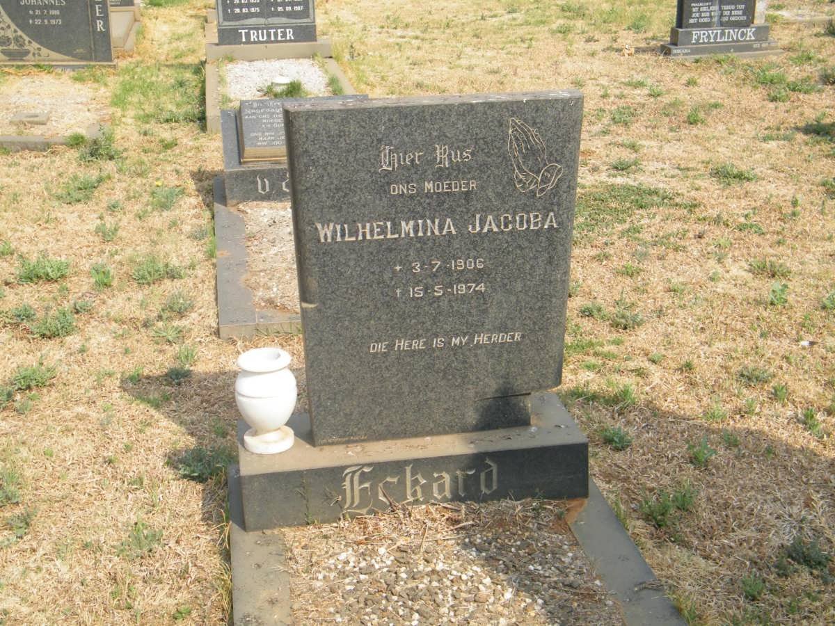 ECKARD Wilhelmina Jacoba 1906-1974