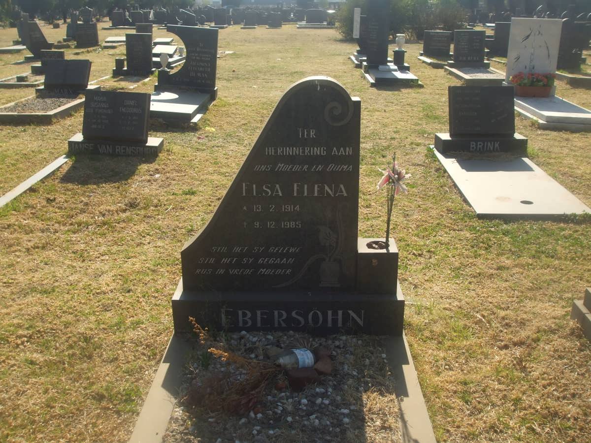 EBERSOHN Elsa Elena 1914-1985