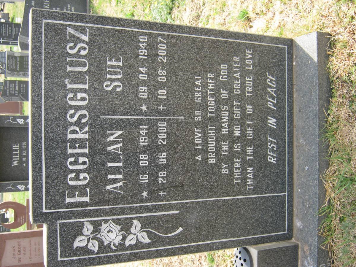 EGGERSGLUSZ Allan 1941-2000 &amp; Sue 1940-2007