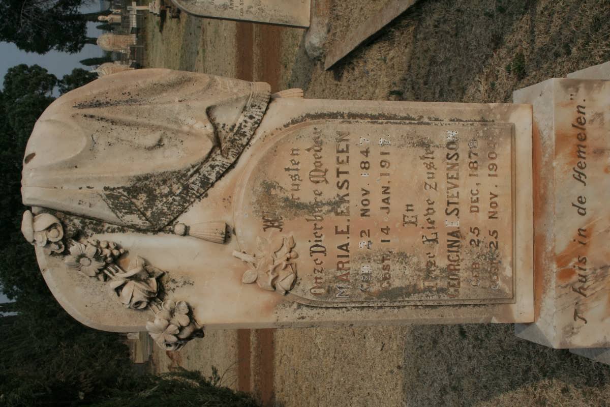 EKSTEEN Maria E. 1847-1917 :: STEVENSON Georgina 1878-1904