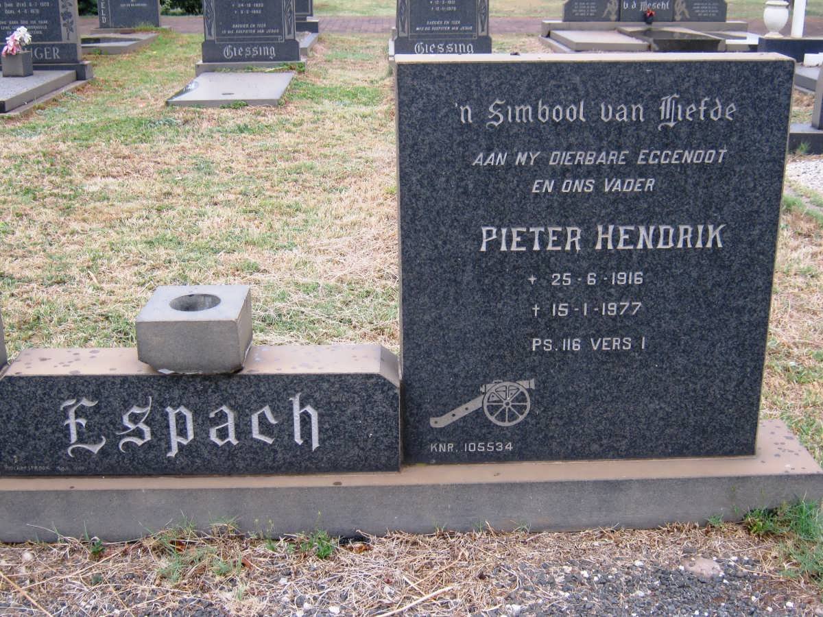 ESPACH Pieter Hendrik 1916-1977