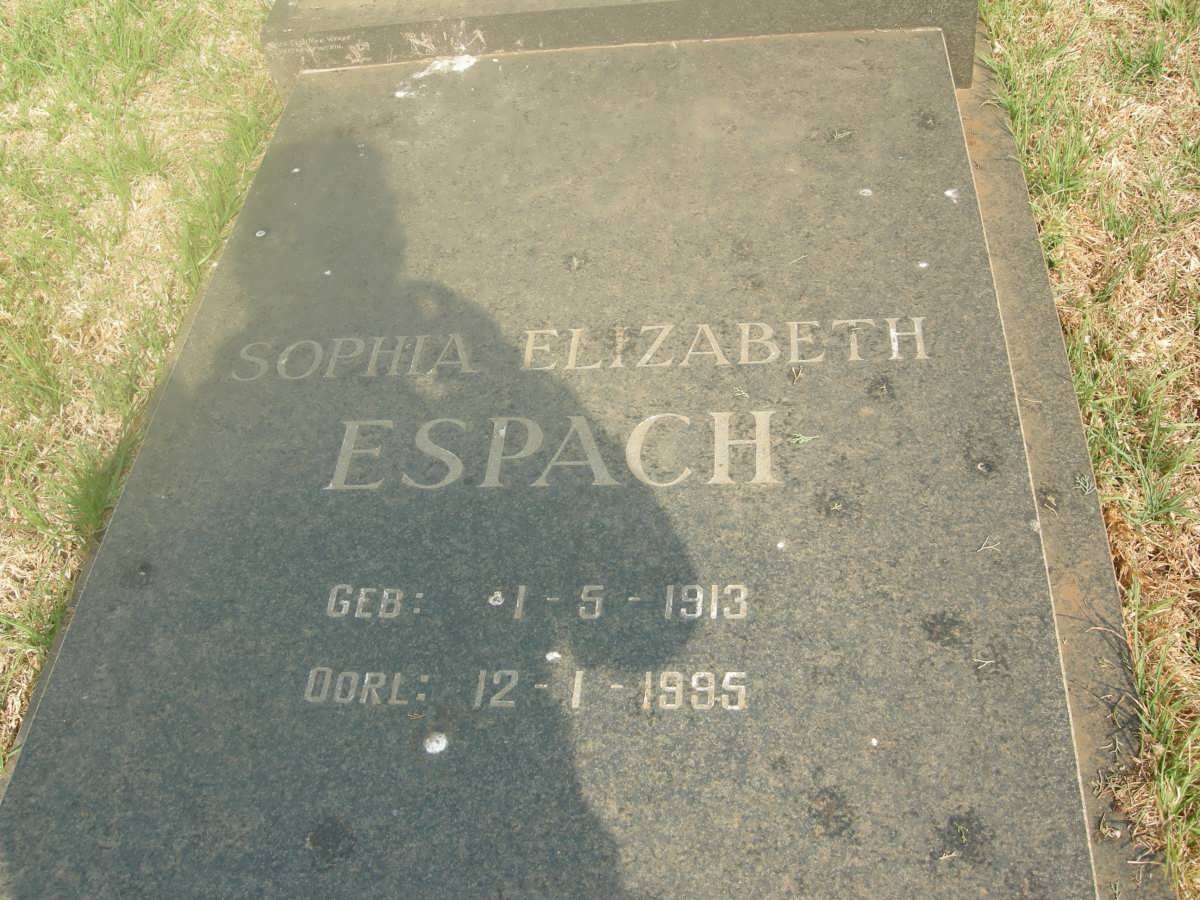 ESPACH Sophia Elizabeth 1913-1995