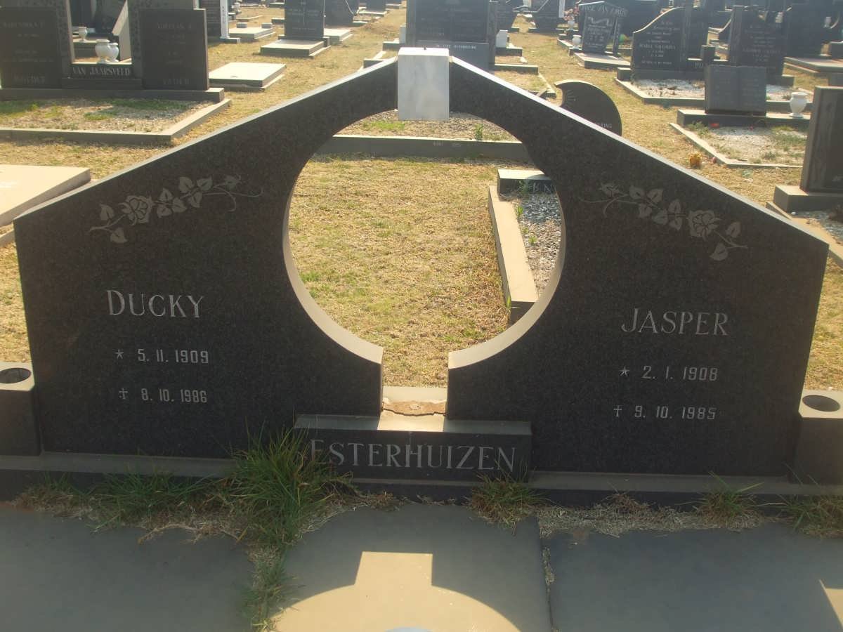 ESTERHUIZEN Jasper 1908-1985 &amp; Ducky 1909-1986
