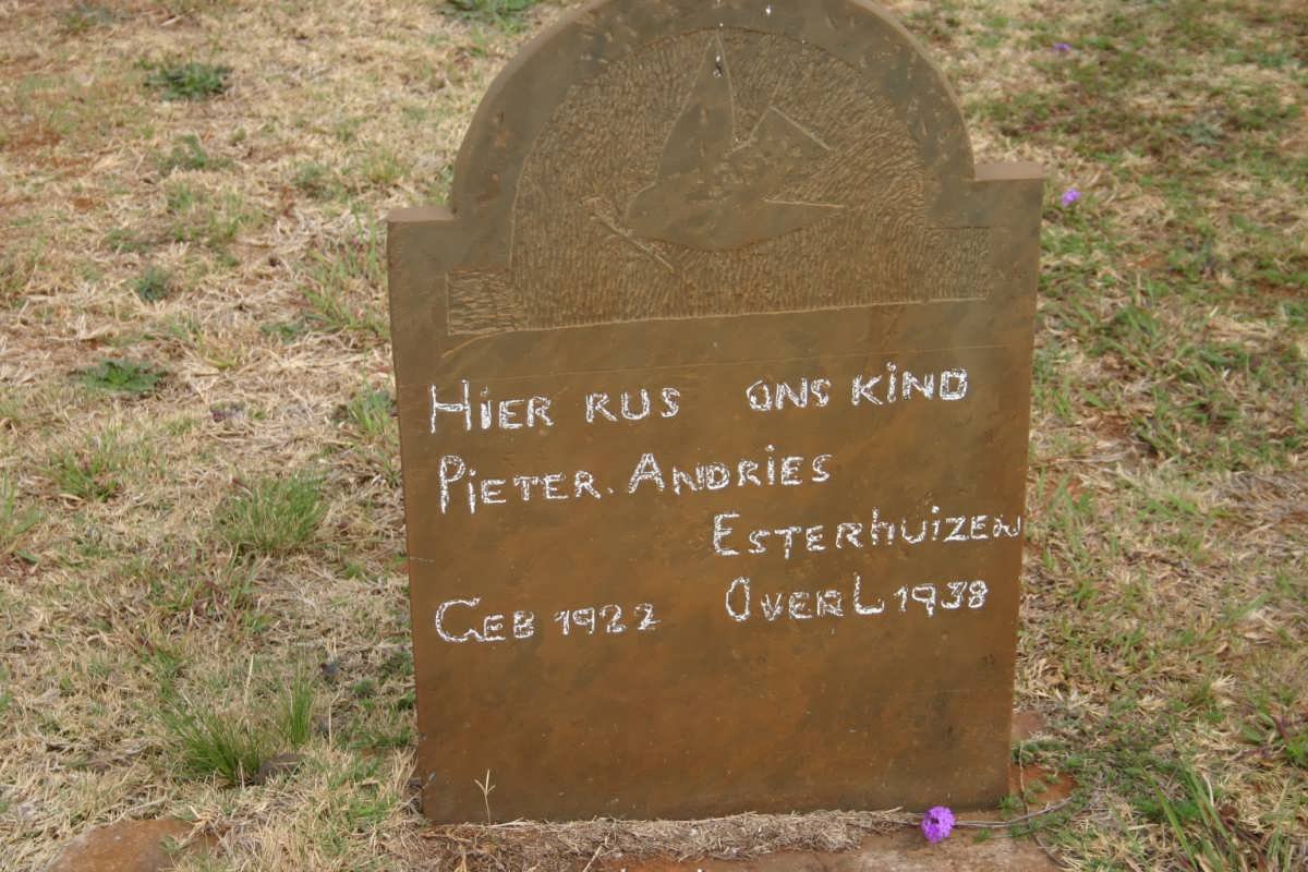 ESTERHUIZEN Pieter Andries 1922-1938