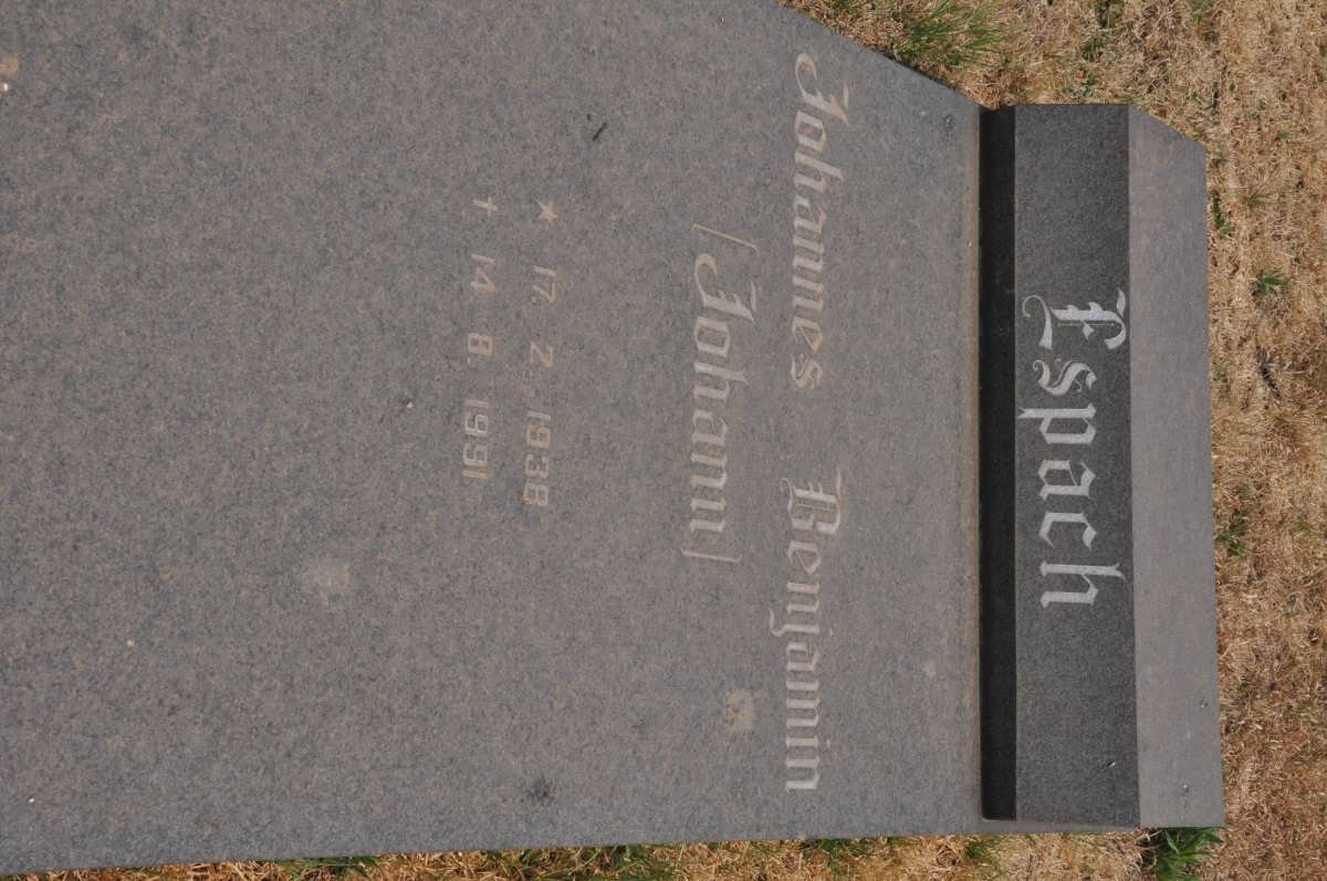 ESPACH Johannes Benjamin 1938-1991