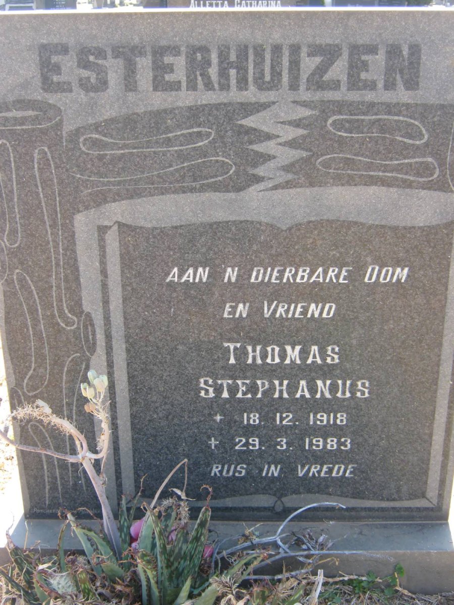 ESTERHUIZEN Thomas Stephanus 1918-1983