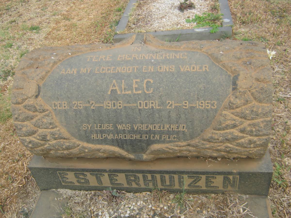 ESTERHUIZEN Alec 1906-1953