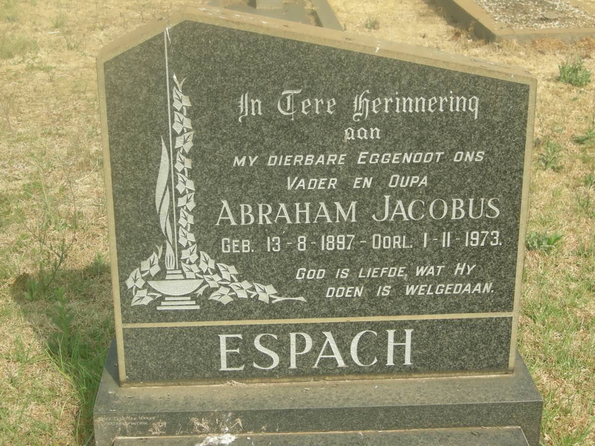ESPACH Abraham Jacobus 1897-1973