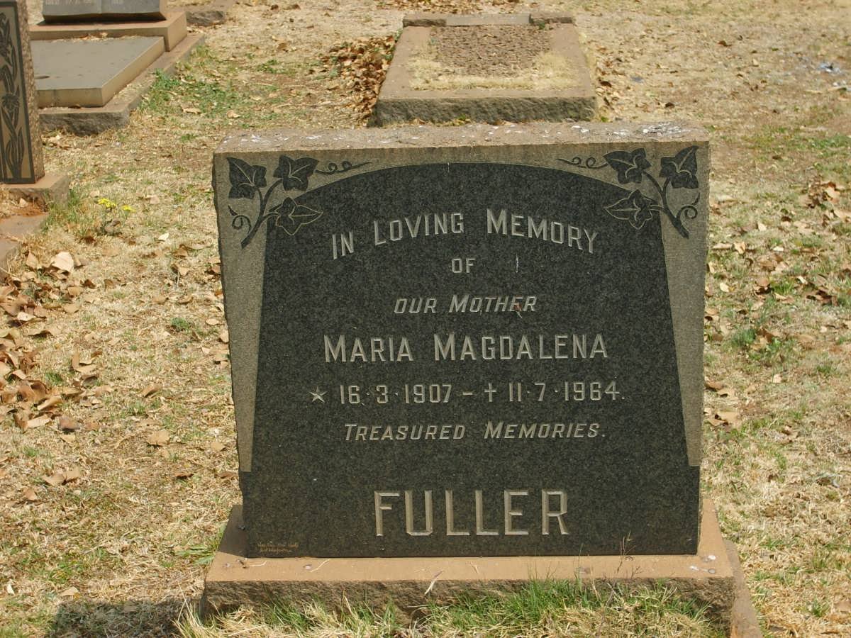 FULLER Maria Magdalena 1907-1964