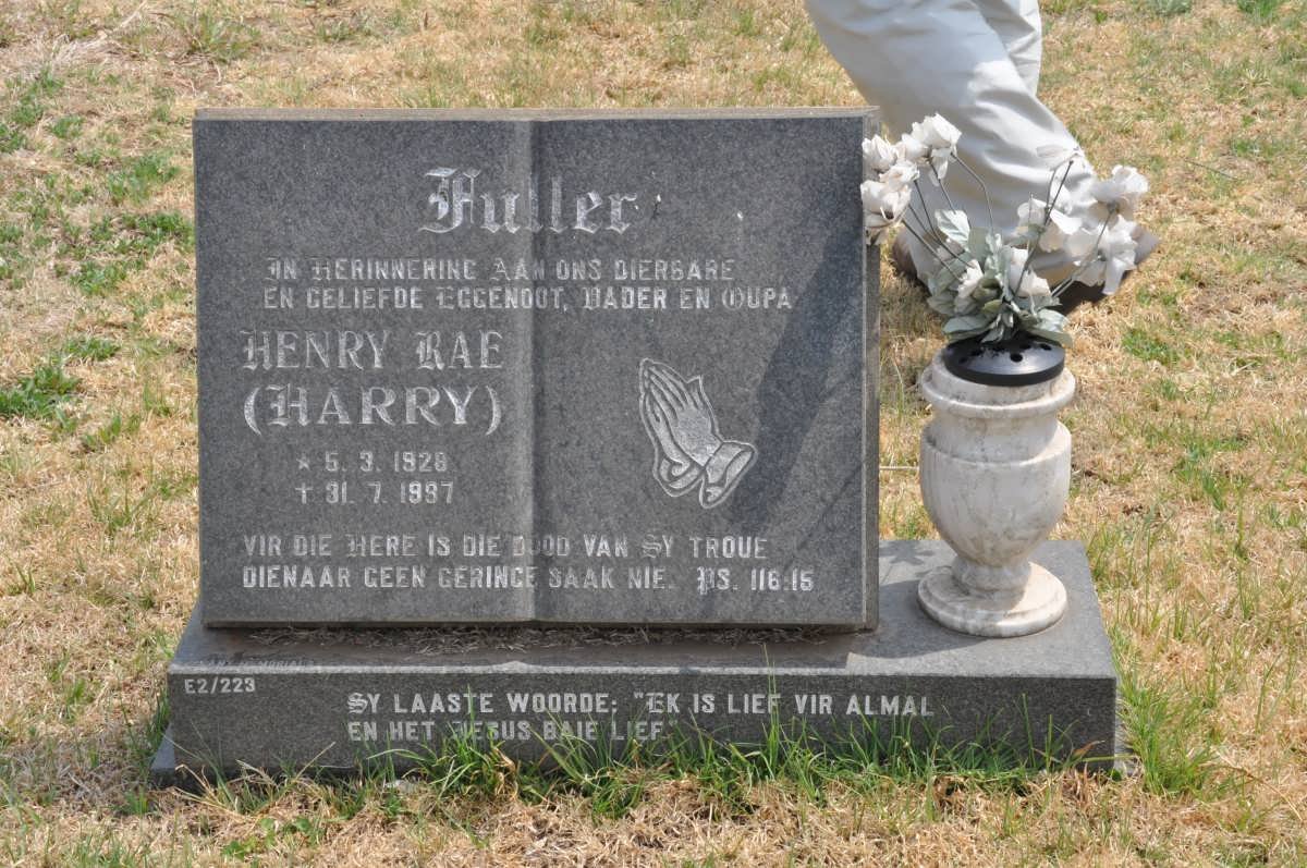 FULLER Henry Ray 1928-1997