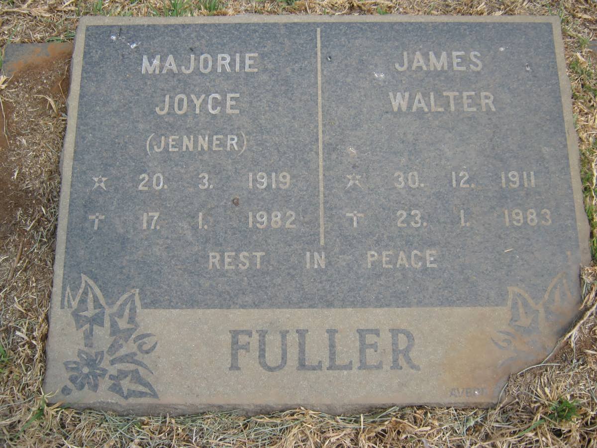 FULLER James Walter 1911-1983 &amp; Majorie Joyce JENNER 1919-1982