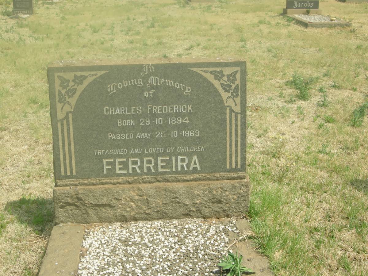 FERREIRA Charles Frederick 1894-1969