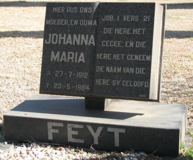 FEYT Johanna Maria 1912-1984