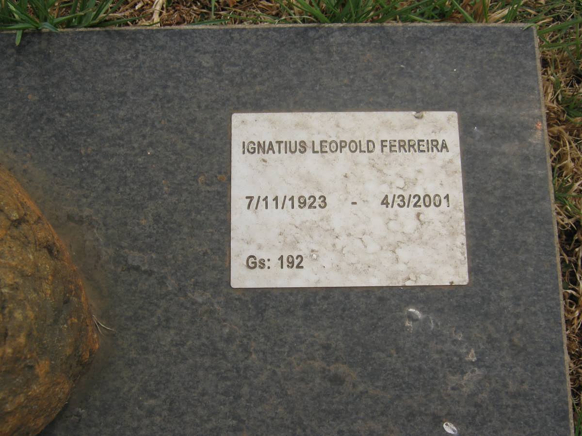 FERREIRA Ignatius Leopold 1923-2001