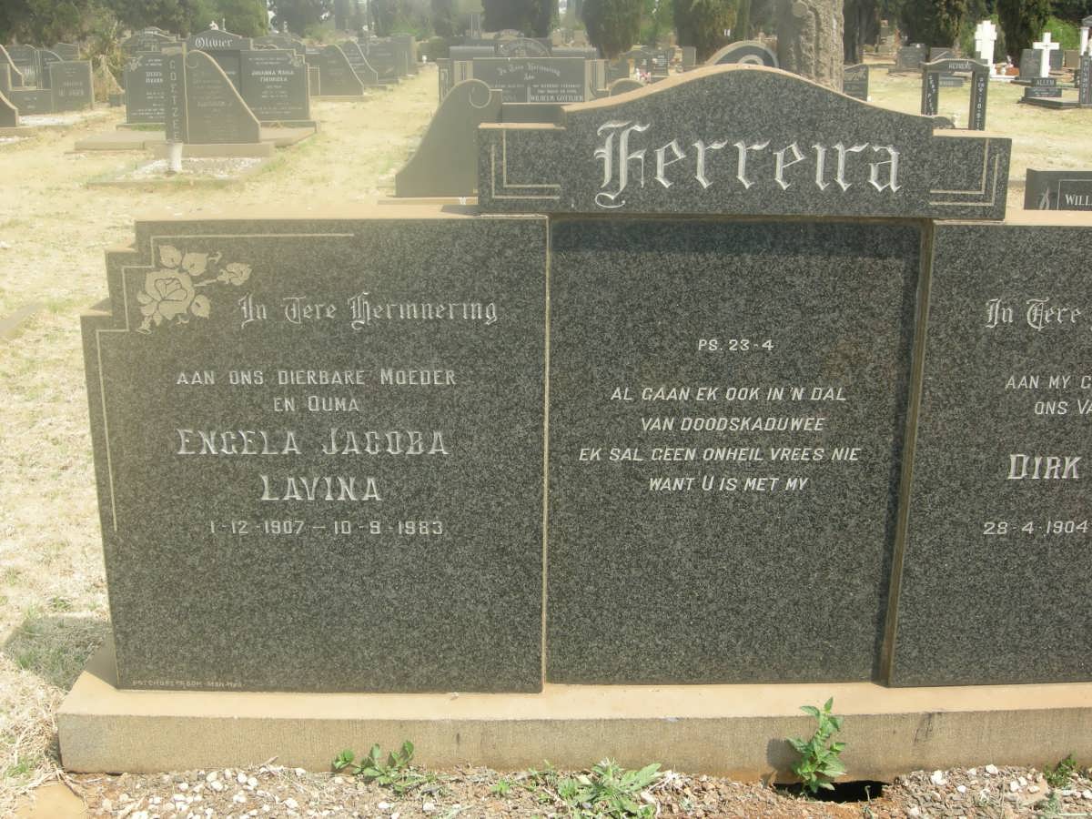 FERREIRA Engela Jacoba Lavina 1907-1983