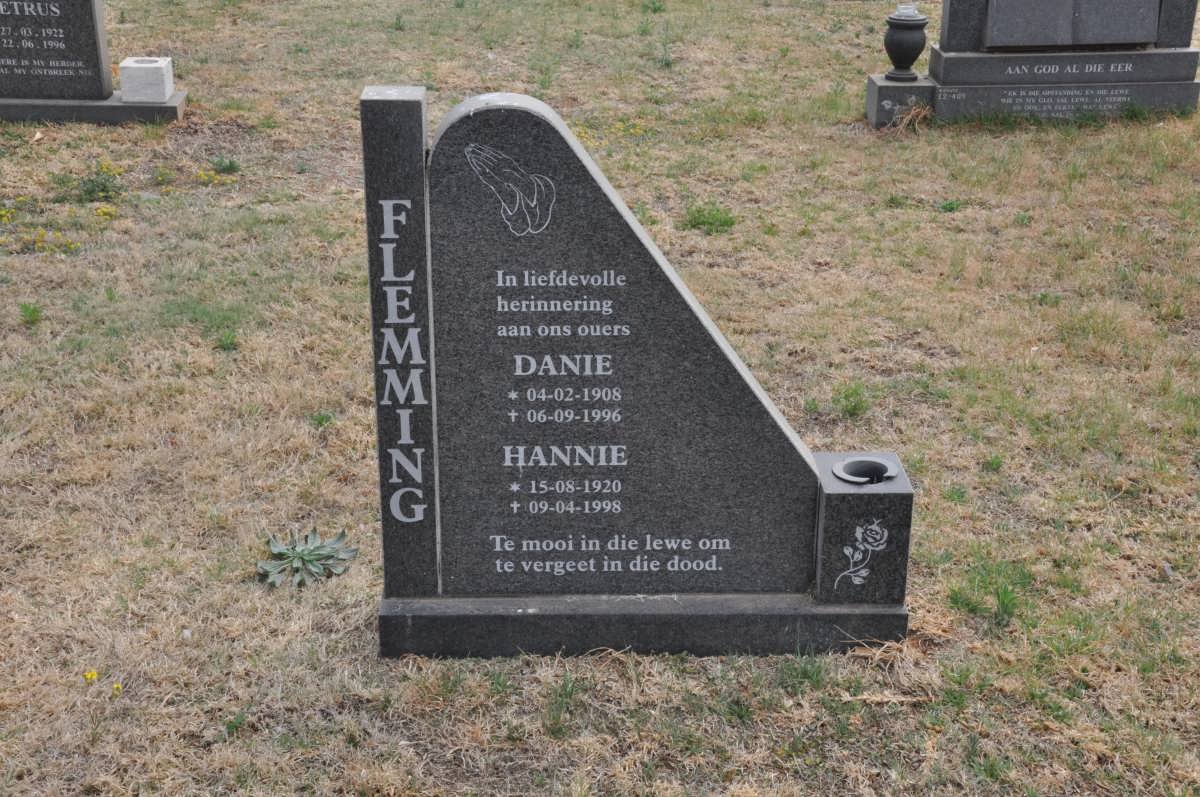 FLEMMING Danie 1908-1996 &amp; Hannie 1920-1998