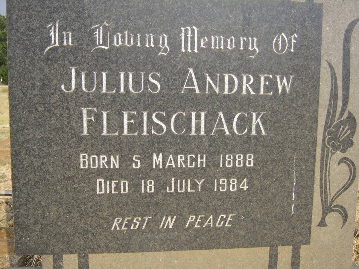 FLEISCHACK Julius Andrew 1888-1984