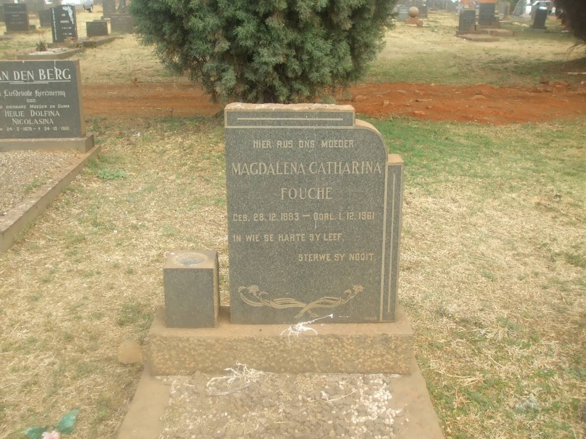 FOUCHE Magdalena Catharina 1883-1961