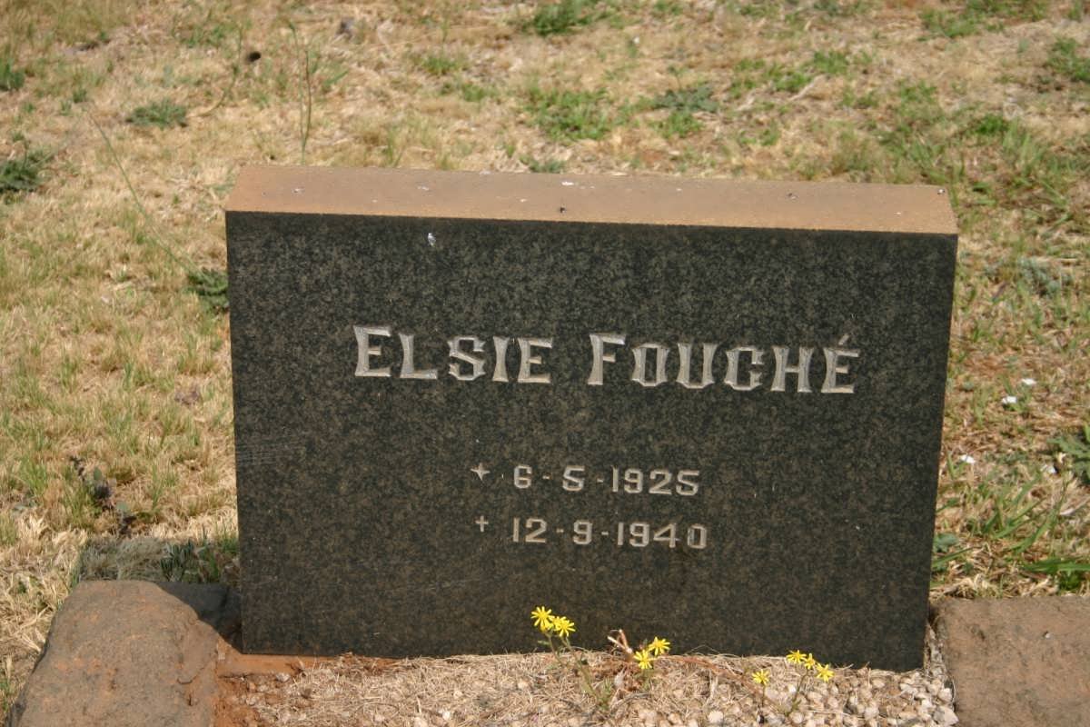 FOUCHÉ Elsie 1925-1940