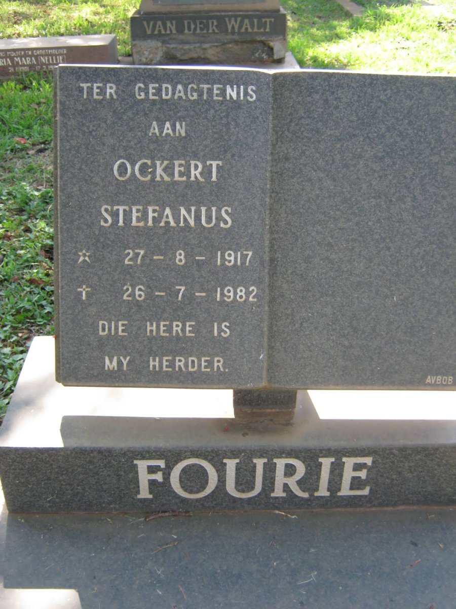 FOURIE Ockert Stefanus 1917-1982