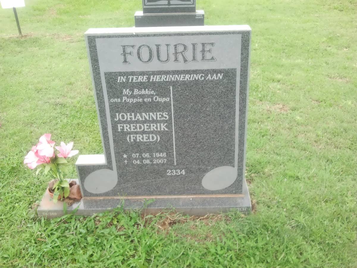FOURIE Johannes Frederik 1946-2007