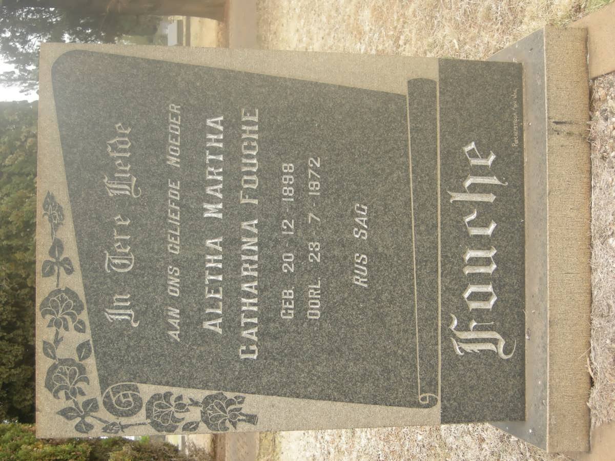 FOUCHE Aletha Martha Catharina 1898-1972