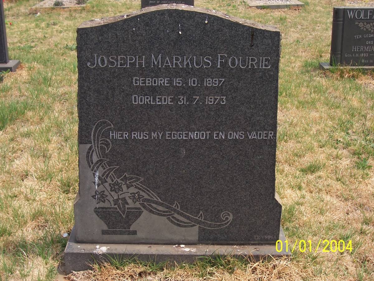 FOURIE Joseph Markus 1897-1973